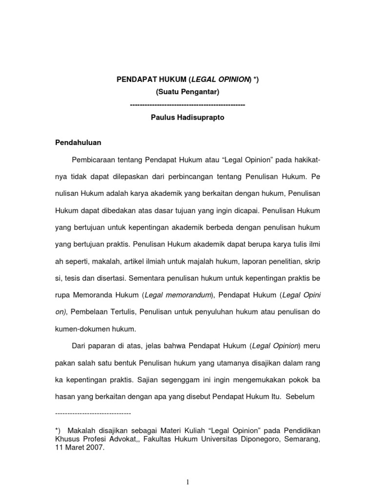 Legal Opinion 2