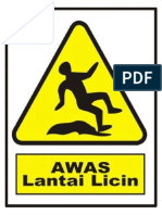 Awas Lantai Licin