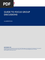 MR 138 - Guide To Focus Group Discussions