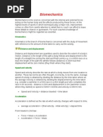 Biomechanics: Kinematics