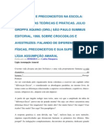Texto 19 DIFERENÇAS E PRECONCEITOS NA ESCOLA Aquino, J.G EI