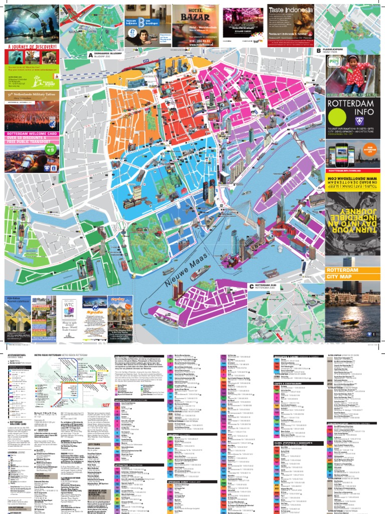 Rotterdam City Map | Hospitality Industry | Services (Economics)