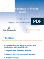 Recent Trends in World Trade: by Alain Henriot Delegate Director Coe-Rexecode (Paris)