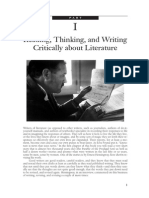 Reading, Thinking, and Writing Critically About Literature