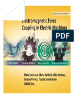 ANSYS Simulation of Electromagnetic Force Coupling Electric Machines