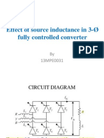 Effect of source inductance in 3-phase fully controlled converter