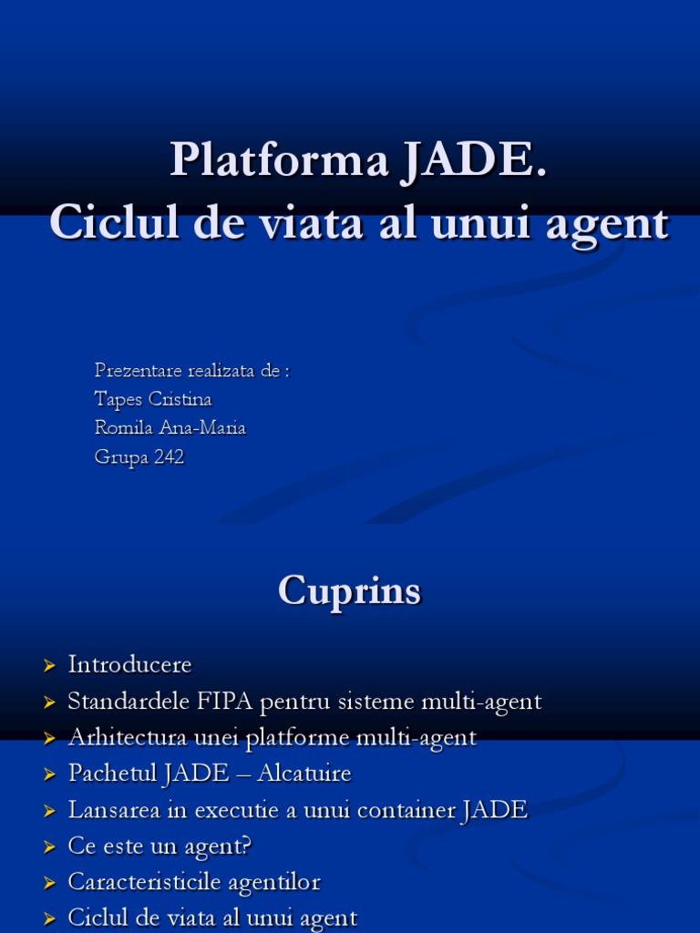 Platforma Jade | PDF