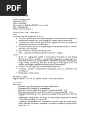 UNIT PLAN