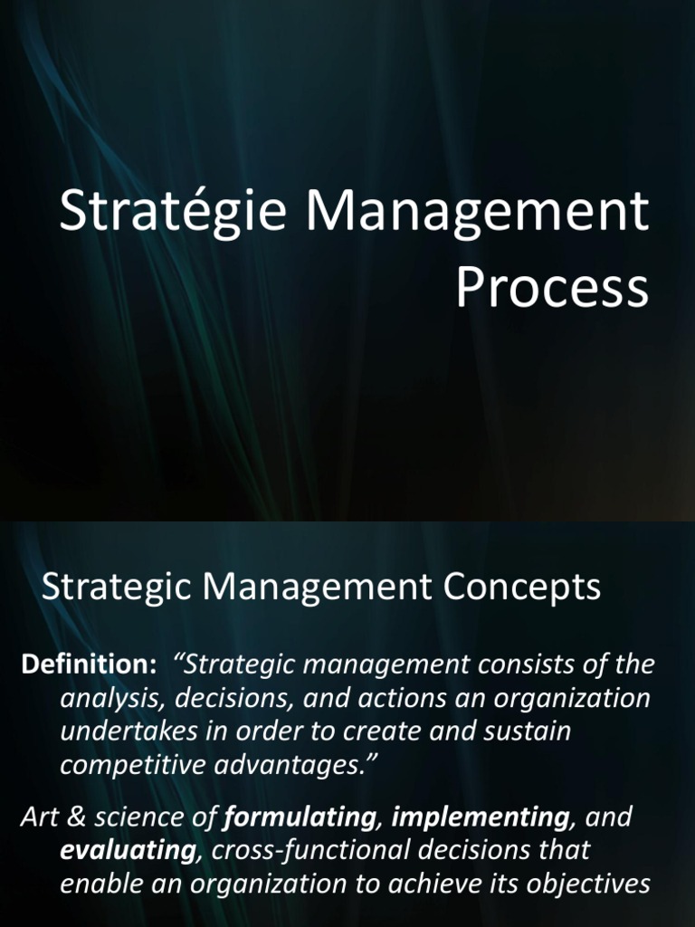 Stretegic Management Process CH 1 | PDF