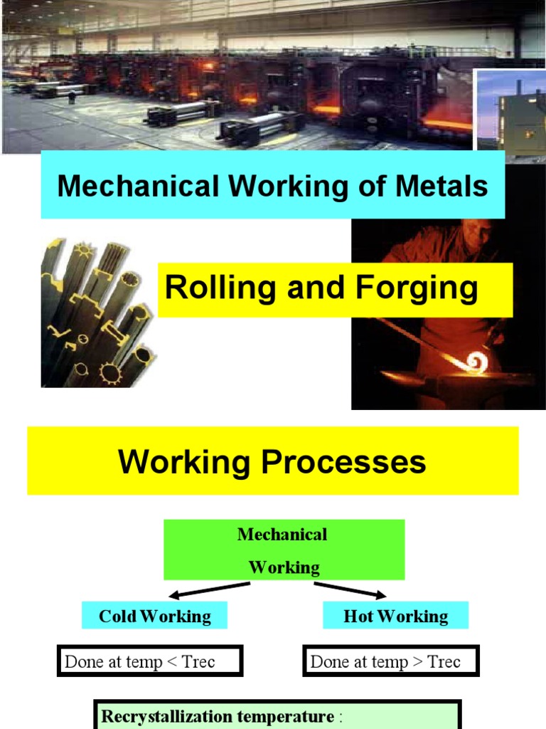 Metalworking Techniques Guide | PDF | Forging | Rolling (Metalworking)