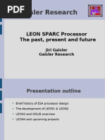 LEON3 SPARC Processor, The Past Present and Future