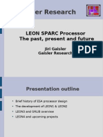 LEON3 SPARC Processor, The Past Present and Future