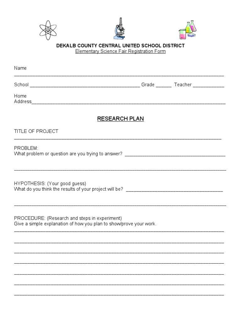 DeKalb County Science Fair Registration Form | PDF