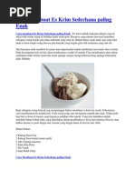 Download Cara Membuat Es Krim Sederhana Paling Enak by Poorboys Wine SN170366706 doc pdf