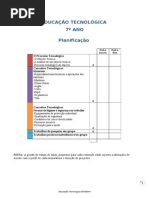 Planificação 7º Ano 2013