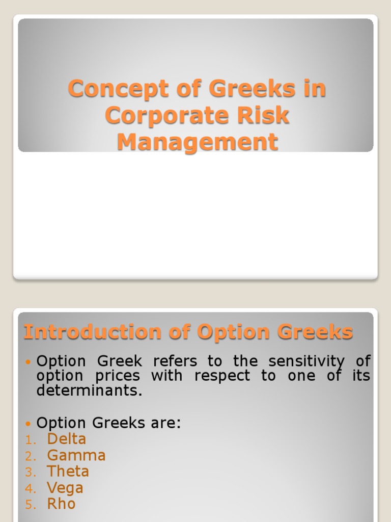 Greeks Pdf Greeks Finance Option Finance