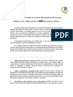 20 Razones para Estar en Contra Del Proyecto de Ley Que Impone A Las Radios Emitir El 20% de Música Chilena