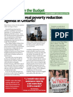 What Is The Real Poverty Reduction Agenda in Ontario?