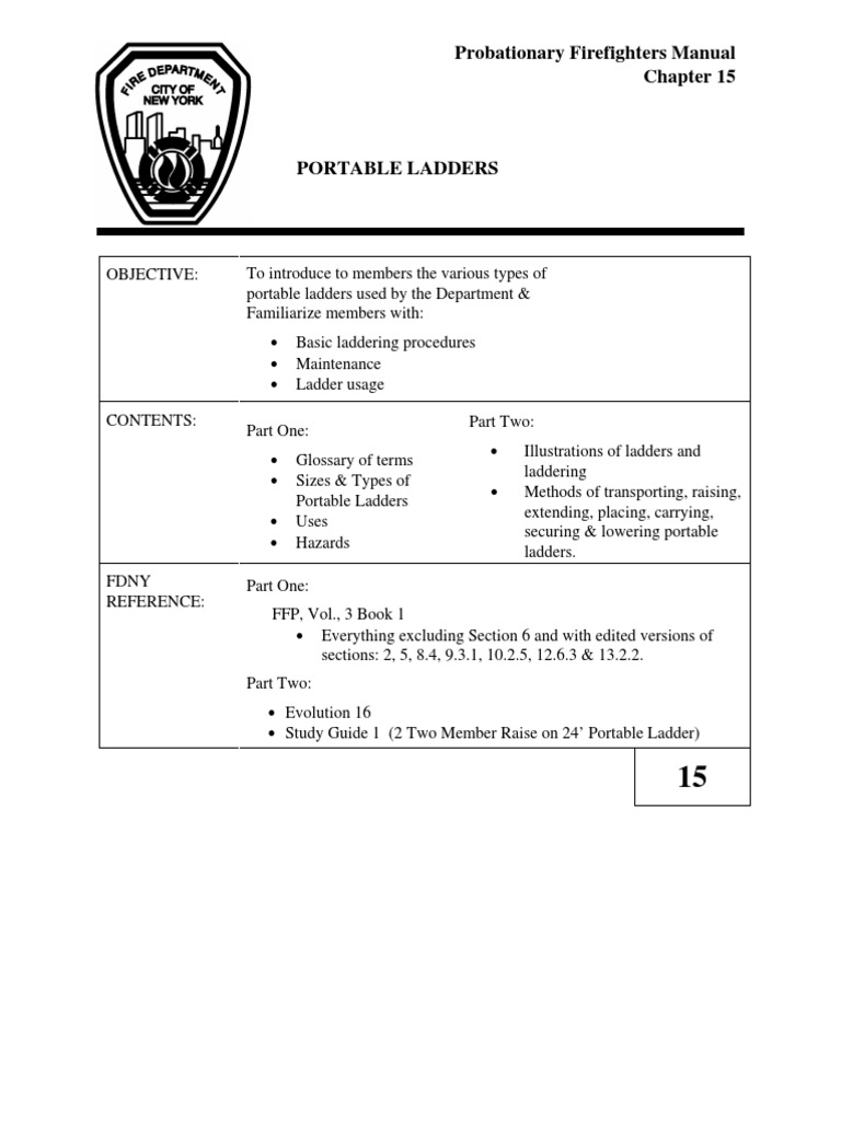 15 Portable Ladders | Download Free PDF | New York City Fire Department ...