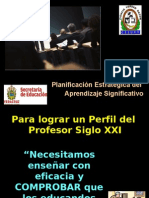 Perfil Profesor y Aprendizaje Significativo