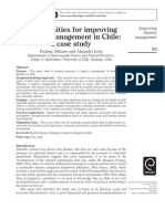 Opportunities For Improving Disaster Management in Chile: A Case Study
