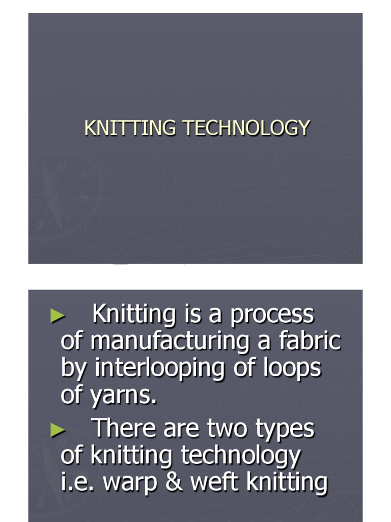 Knitting Technology PDF Knitting Yarn