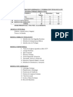 Propuesta de Formacion Liderazgo y Formacion Teologica en Cuatro Modulos