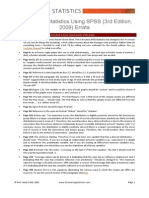 Discovering Statistics Using SPSS (3rd Edition, 2009) Errata