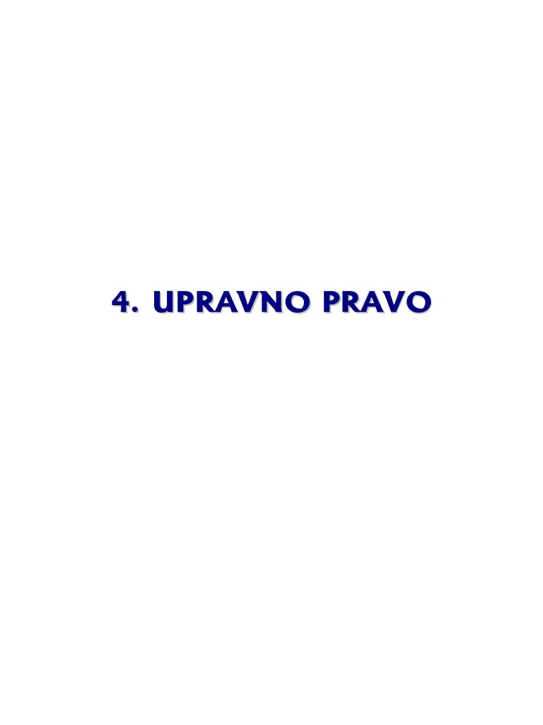 UPRAVNO PRAVO Sudska Praksa | PDF