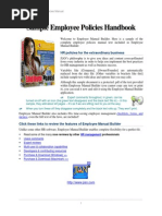 Sample Employee Policies Manual 2011