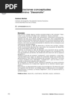 apreciasiones conceptuales del término desarrollo