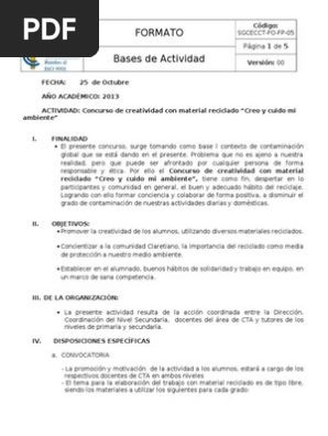 actividades sobre reciclaje para secundaria