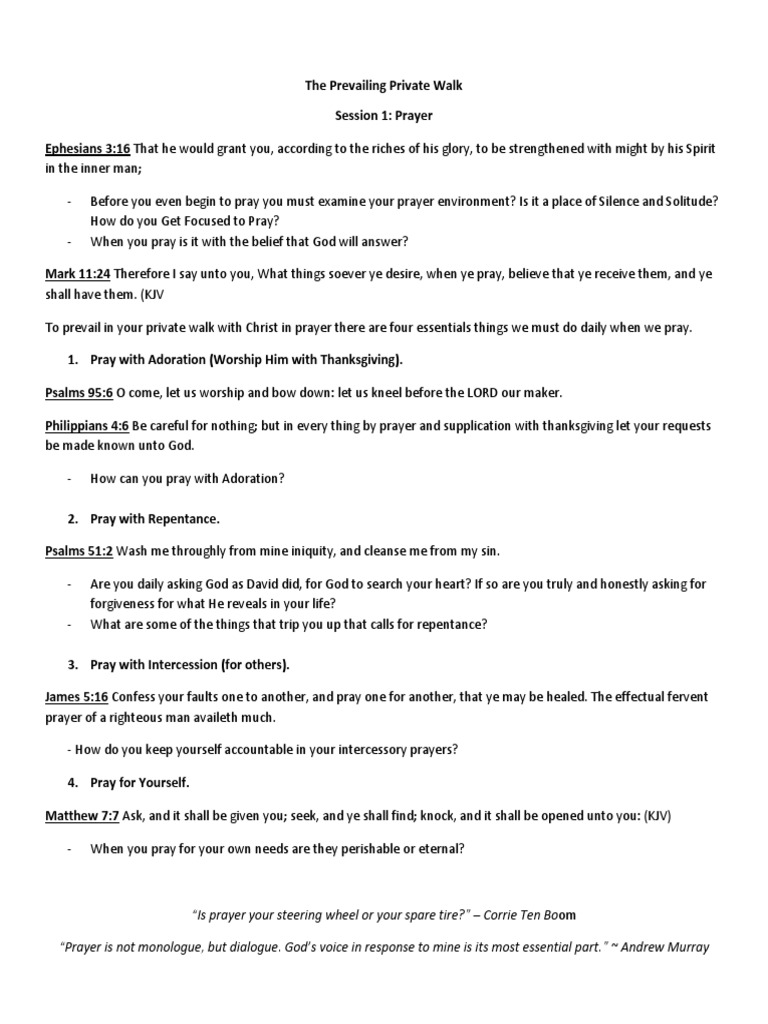 Essentials of Effective Prayer | PDF