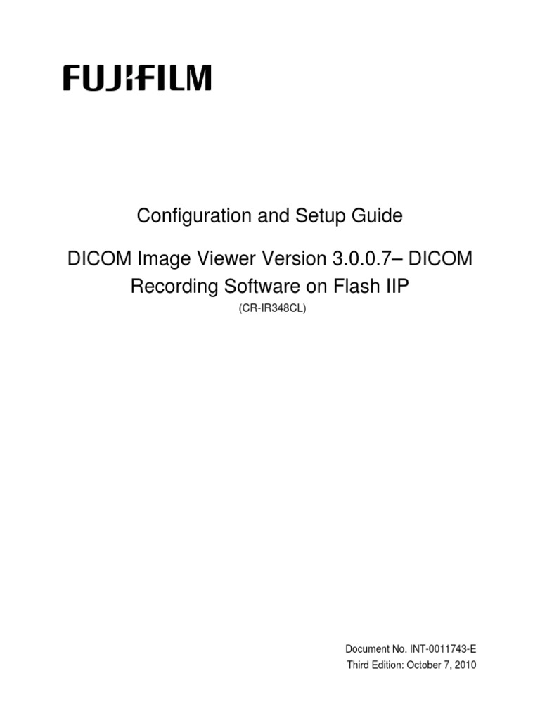 DICOM Image Viewer V3.0.0.7 Setup Guide | PDF