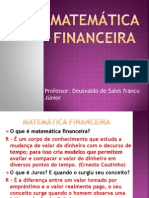 Aula de Matematica Financeira Aula 01