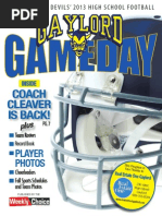 Gaylord Game Day Football 2013