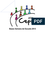 Bases Semana Escuela Ceps 2013