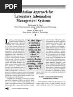 Download A Validation Approach for LIMS by Fred SN17049642 doc pdf