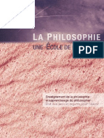 La Philosophie, Une Ecole de La Liberté