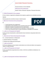 Guía Examen Unidad I Planeación Financiera