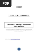 Apostila 2 - A Politica Nacional de Meio Ambiente