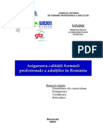 Asigurarea calităţii formării profes adulti-2002