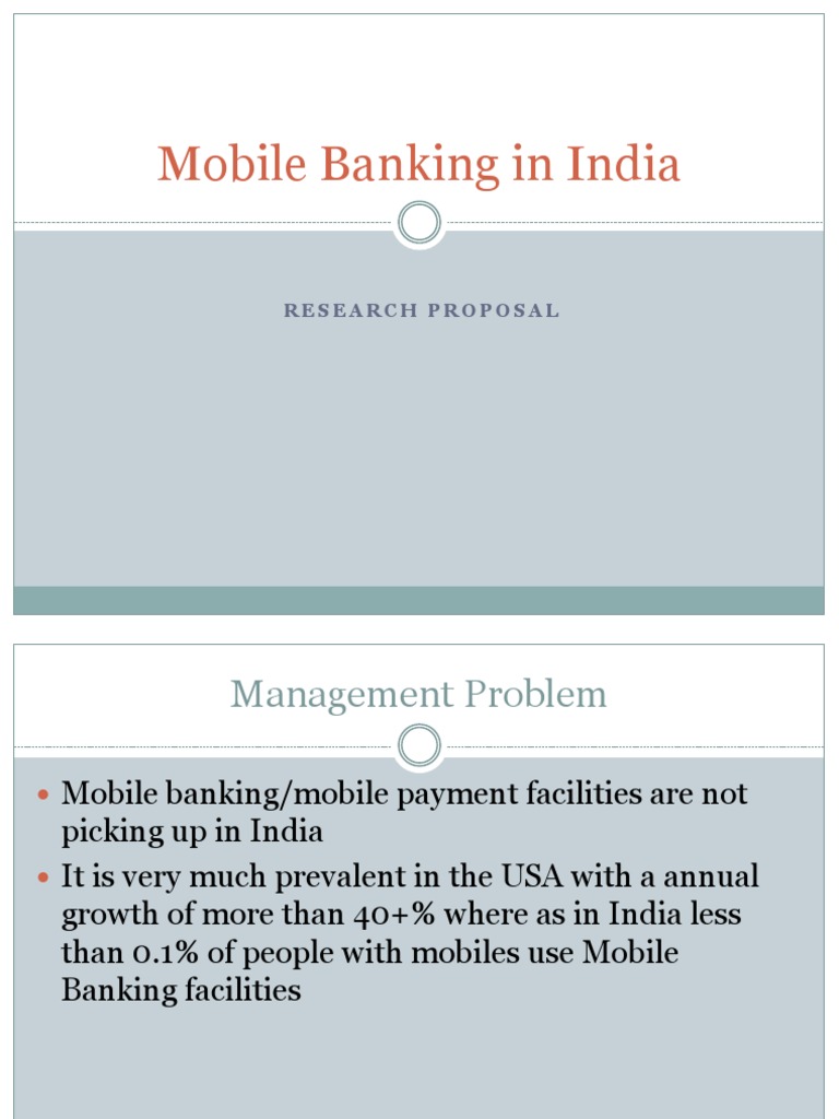 case study on mobile banking in india