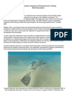 Underwater Inspection & Nondestructive Testing Brief Description