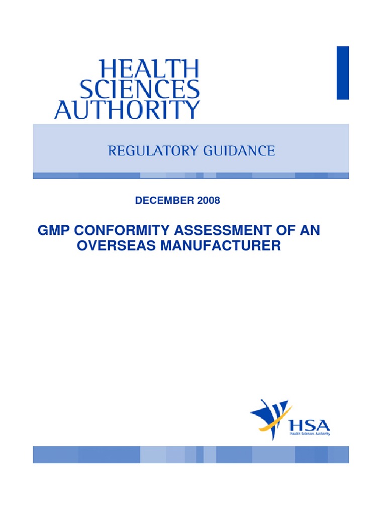 GMP Evidence for Overseas Manufacturers | PDF | Food And Drug ...