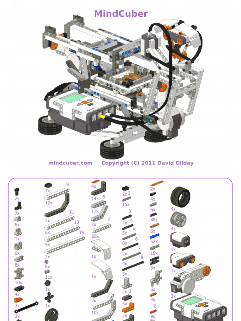 Lego NXT Mindstorms Bonus Model Rubik Cube Solver