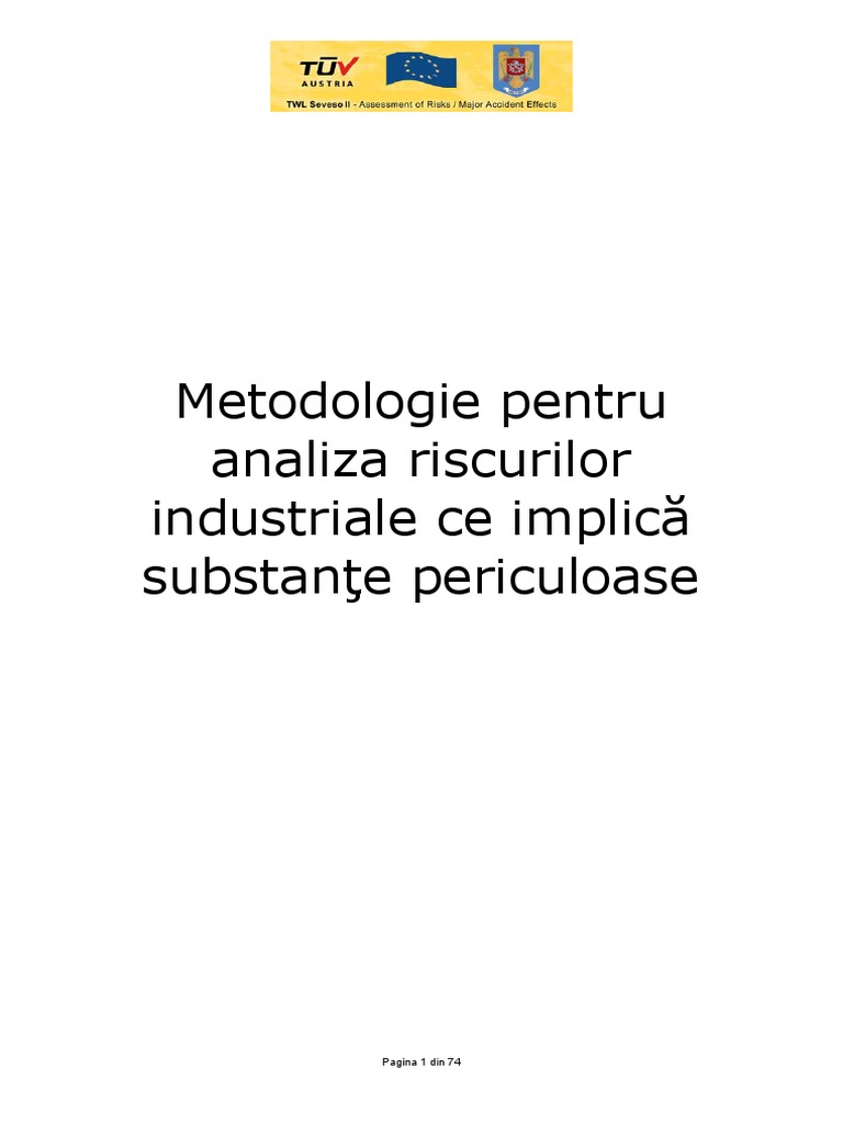 Metodologie Analiza Risc - Substante Periculoase | PDF