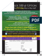 UGC Flex Golf A5 Flyer