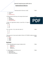 BITPonlinetest SampleQuestions