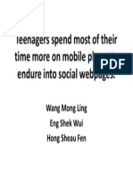 Teenagers Spend Most of Their Time More On Mobile